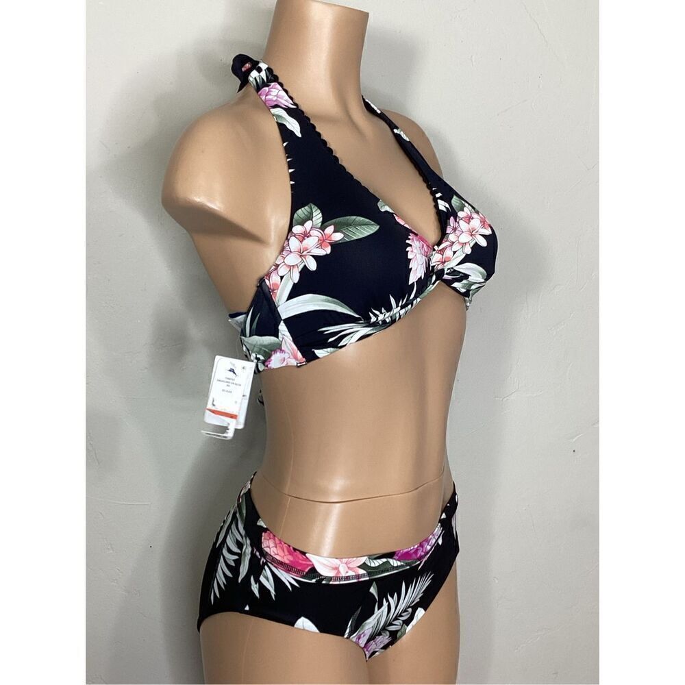 New. Tommy Bahama ginger flower halter bikini. XS-top/S-bottom. Retails $174 - Picture 4 of 12